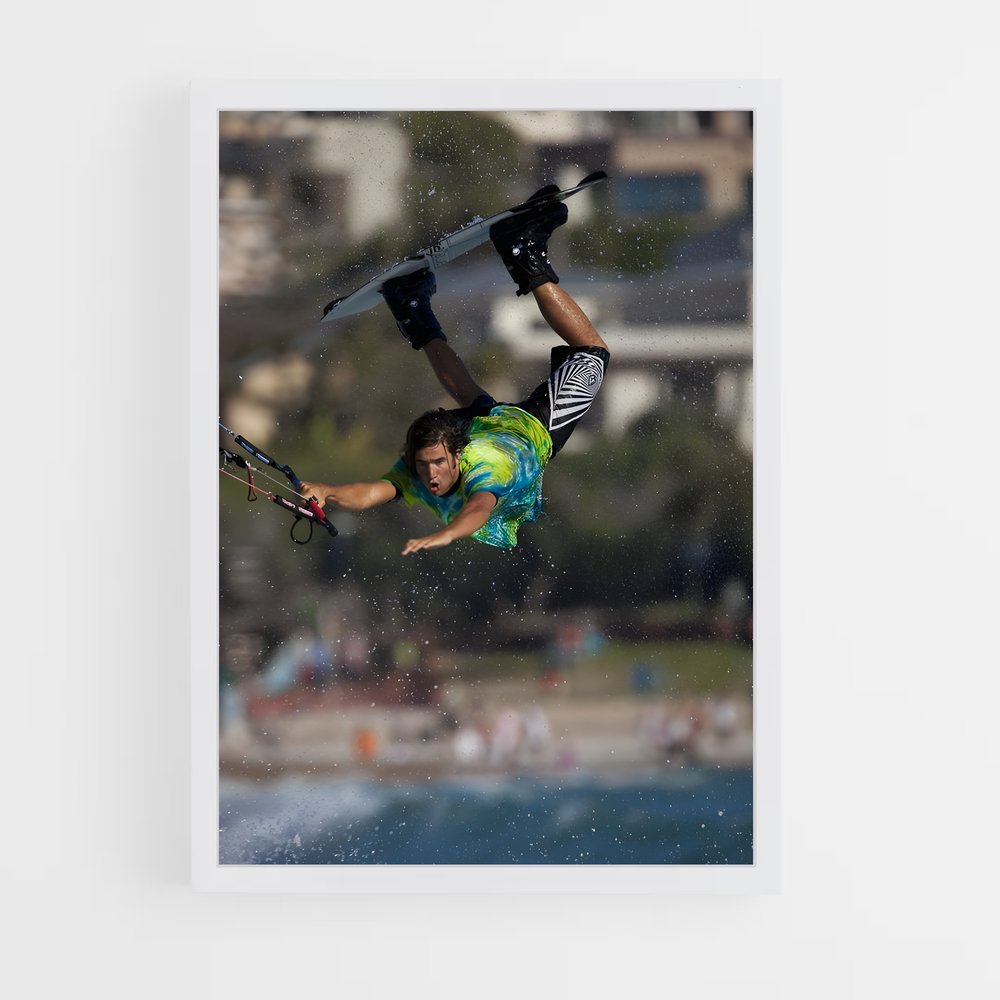 Poster Vol au Dessus de Cape Town – affiche Kitesurf (vue 3)